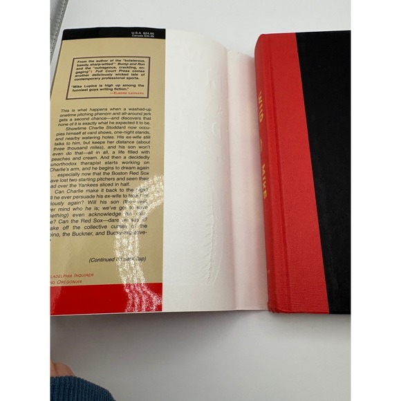 Mike Lupica Wild Pitch Signed First Edition Hardcover Baseball Fiction Book - Picture 2 of 5